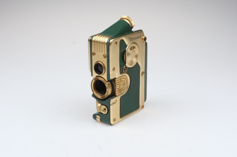 Goerz Minicord gold green extrem rare, near mint 99639 – Bild 4