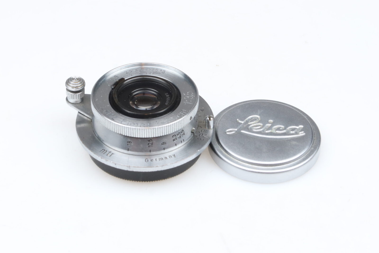 IMG_9664 Leica Elmar 3,5cm f3.5 chrome Objektiv lens M39 Anschluss mount LTM 99684 - Image 1