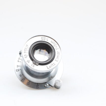 Leica Elmar 5cm f3.5 chrome Objektiv lens Leitz M39 Anschluss