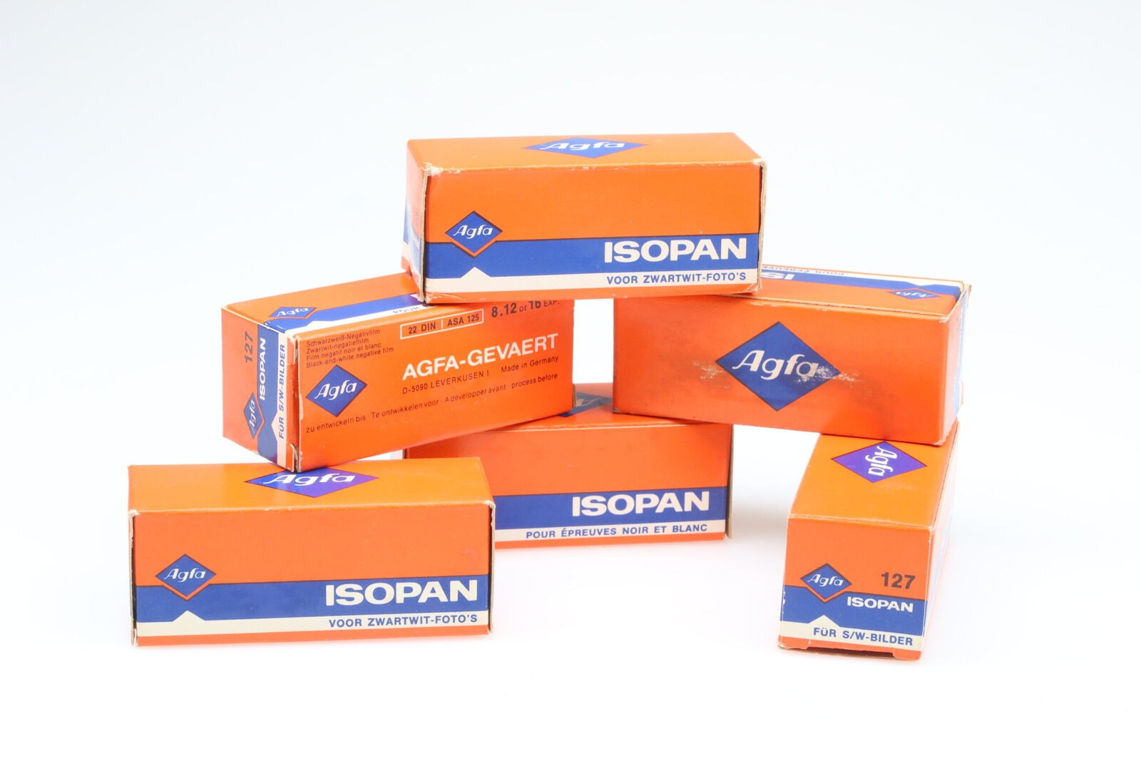 IMG_9879 6x Agfa Isopan 127 Film Baby Rolleiflex MDH 1983/1984 SET