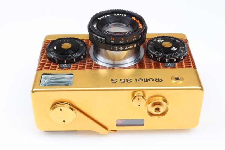 Rollei 35 S Gold "60th Year" Kamera Zeiss Sonnar lens 99832 near mint – Bild 8