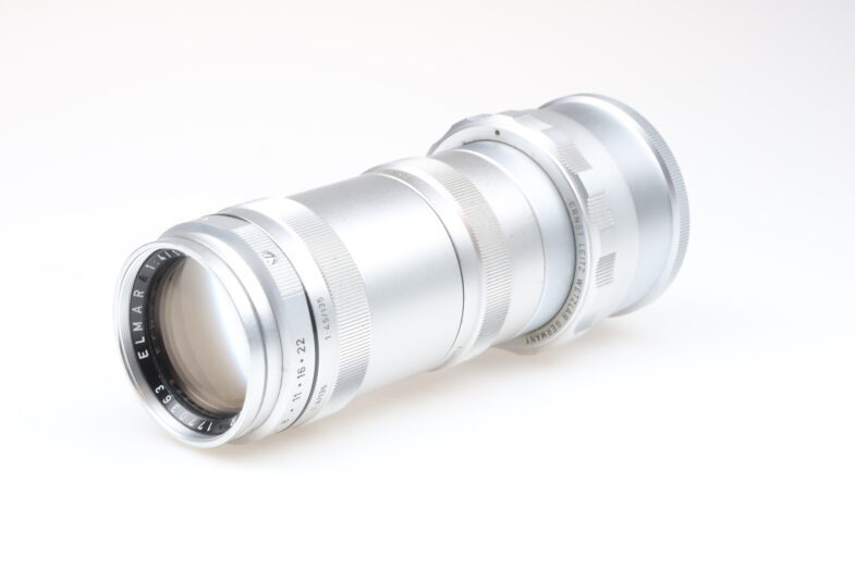 Leica Elmar 135mm f4 Objektiv lens Adapter OTZFO Leitz