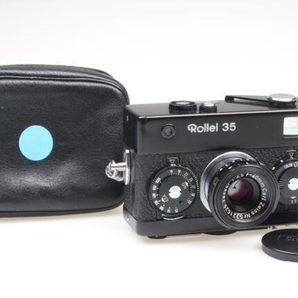 Rollei 35 black paint Germany Kamera Tessar 40mm lens