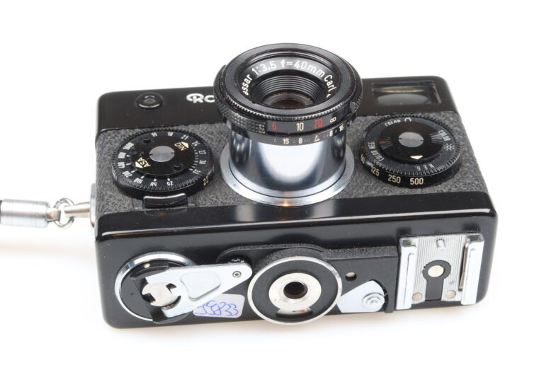 Rollei 35 black paint Germany Kamera Tessar 40mm lens 99833 near mint – Bild 6