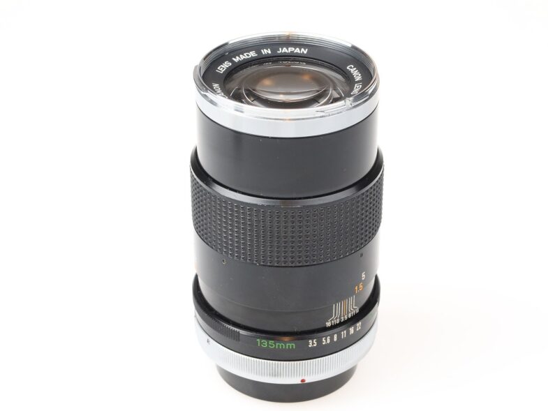 Canon FD 135mm f3.5 Objektiv lens Chrome Metallausführung 97871 – Bild 3