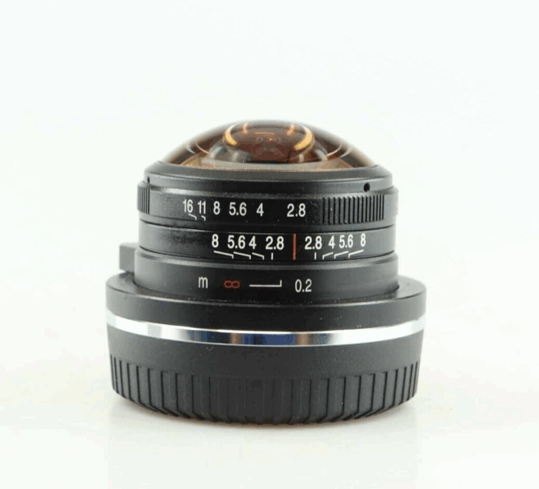 Lawoa CF 4mm 210° Fisheye Objektiv Lens  Fuji FX Anschluss mount near mint 94251 – Bild 2