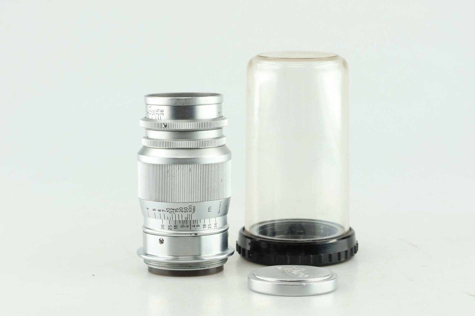 Leica-Elmar-9-cm-4-Objektiv-Lens-All-Chrome-Chrom-Leitz-92215-363996253780 Leica Elmar 9 cm 4 Objektiv Lens All Chrome Chrom Leitz 92215 - Image 1