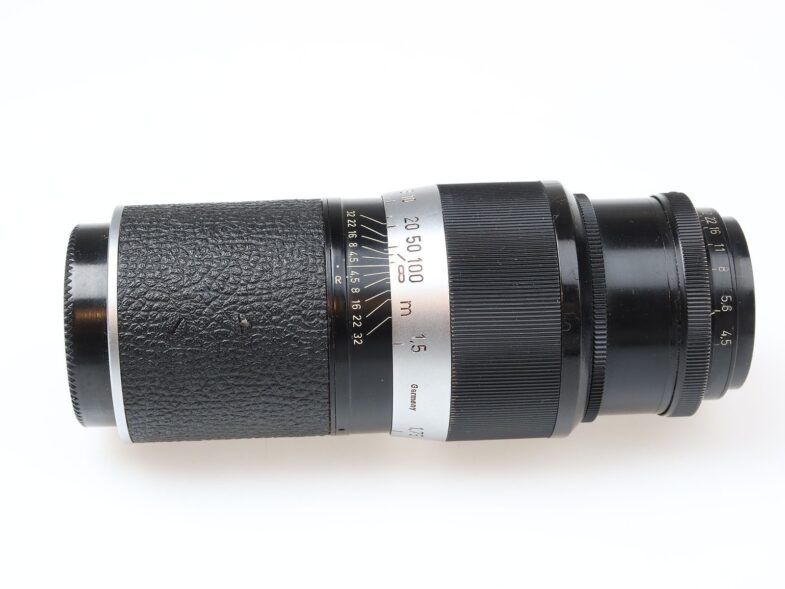 Leica Hektor 135mm f4,5 Objektiv Black chrome Leitz M39 mount 97824 near mint - Image 3