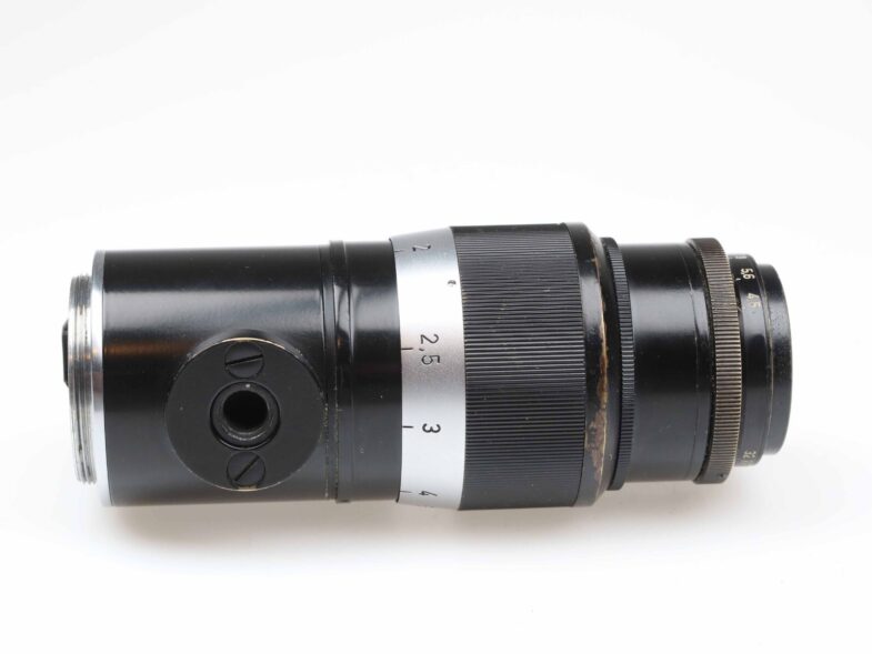 Leica Hektor 135mm f4,5 Objektiv Lens Black chrome Leitz Bakelit Dose M39 97596 - Image 5