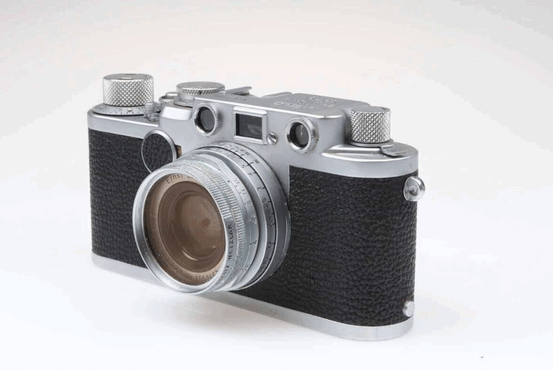 Leica II F  black dial Kamera Camera mit Elmar  50mm f2.8 Objektiv Leitz 95445 - Image 4