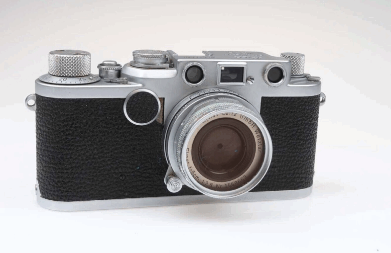 Leica II F  black dial Kamera Camera mit Elmar  50mm f2.8 Objektiv Leitz 95445 - Image 6