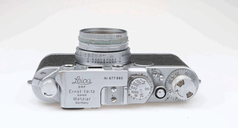 Leica II F  black dial Kamera Camera mit Elmar  50mm f2.8 Objektiv Leitz 95445 - Image 8