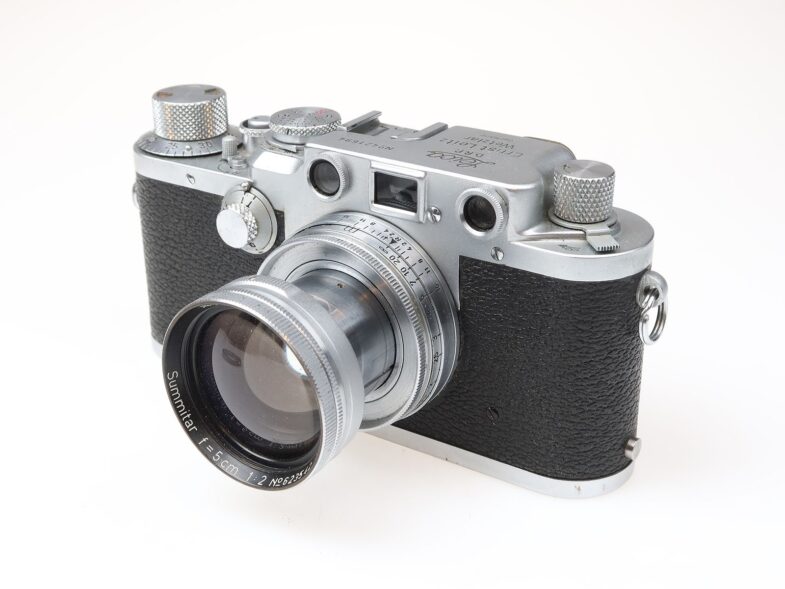 Leica  IIIC Umbau IIIF  Kamera Camera Summitar 50mm f2 Objektiv Leitz 98377 – Bild 3