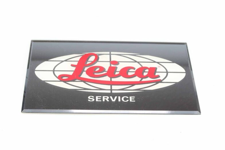 Leica Servic Schild Sign glas mirror 19x11cm Leica Leitz Wetzlar 95217 near mint – Bild 2