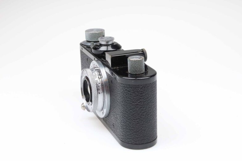 Leica Standard Kamera Camera black chrome Elmar 50mm f3.5 Objektiv 96491 top - Image 2