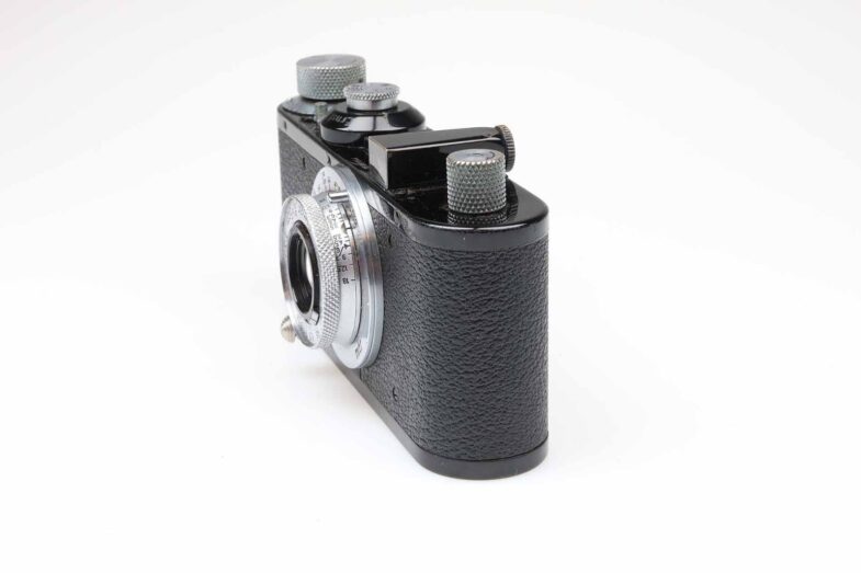 Leica Standard Kamera Camera black chrome Elmar 50mm f3.5 Objektiv 96491 top - Image 3