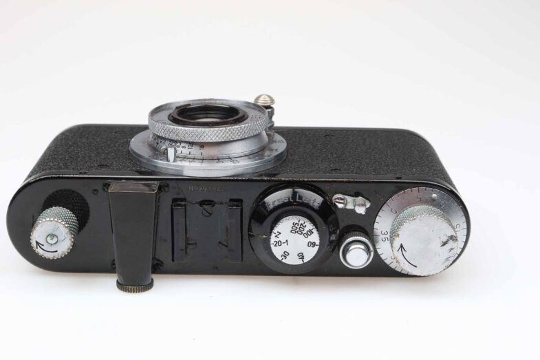 Leica Standard Kamera Camera black chrome Elmar 50mm f3.5 Objektiv 96491 top - Image 5