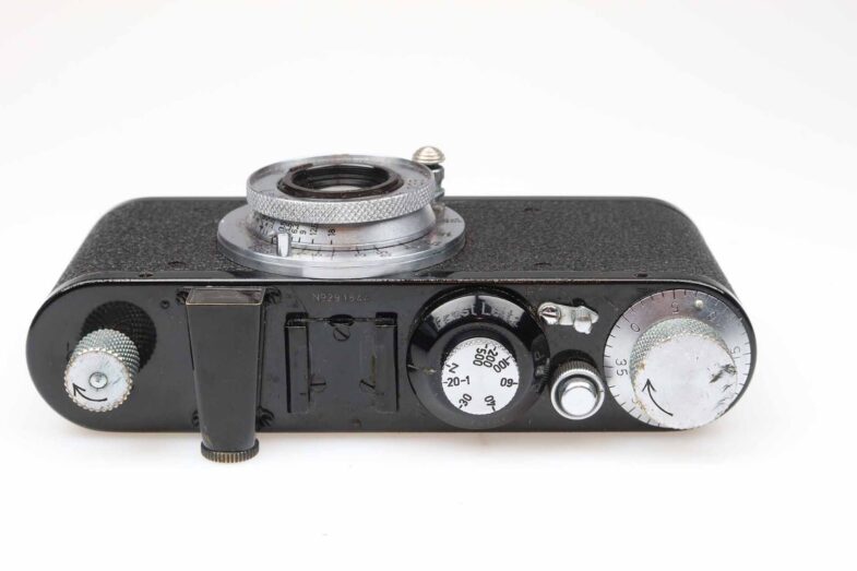 Leica Standard Kamera Camera black chrome Elmar 50mm f3.5 Objektiv 96491 top - Image 6