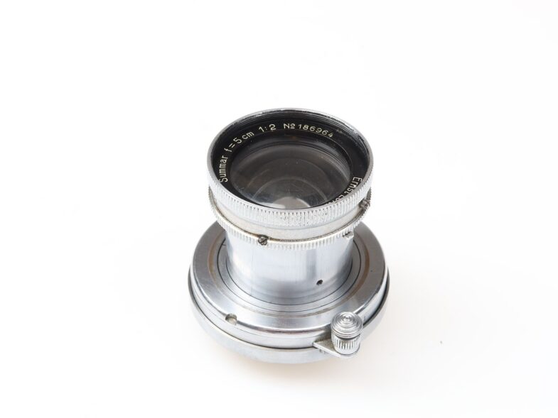 Leica Summar 50mm f2 Objektiv lens M39 Anschluss mount Leitz 98162 – Bild 2