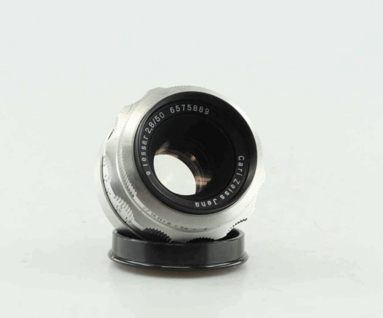 Carl Zeiss Tessar 2.8 50 mm Objektiv lens exa Anschluss mount   89777 – Bild 5