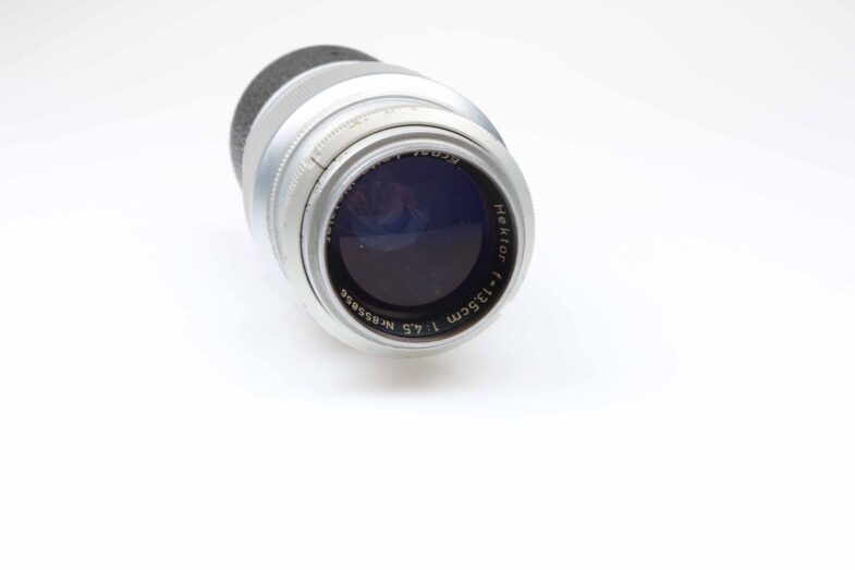 Leica Hektor 135mm f4.5  Objektiv lens Visoflex Doppeldrahtauslöser Leitz 95857 - Image 12