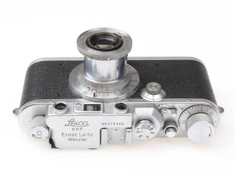 Leica IIIa 1939 Kamera Herlango sign Elmar 50mm f3.5 Objektiv Leitz 98210 top – Bild 5