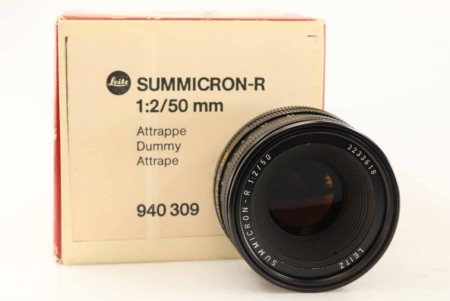 Leica-Summicron-R-50mm-Dummy-Display-lens-94398-ohne-Funktion-Attrappe-364499953301 Leica Summicron R 50mm Dummy Display lens 94398 ohne Funktion Attrappe - Image 1