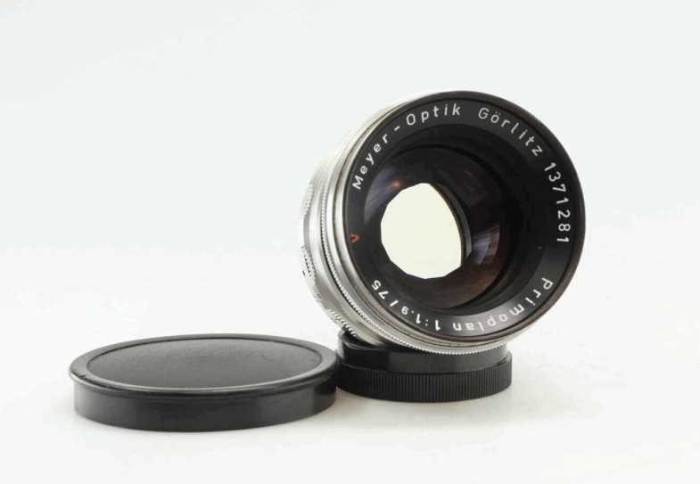 Meyer Optik Görlitz Primoplan 75mm f1.9 red V Objektiv Exa Mount