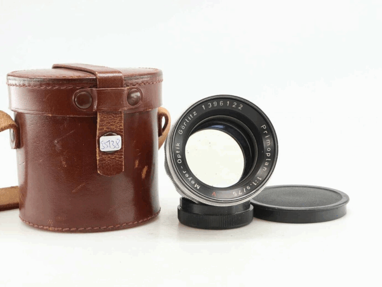 Primoplan 75mm f1.9 red V Meyer Optik Görlitz Exa Anschluss Mount