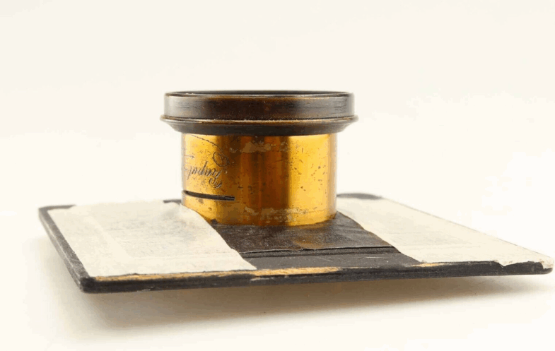 Rapid Paraplannt II Vintage lens Messing Objektiv auf Platte 95026 - Image 3