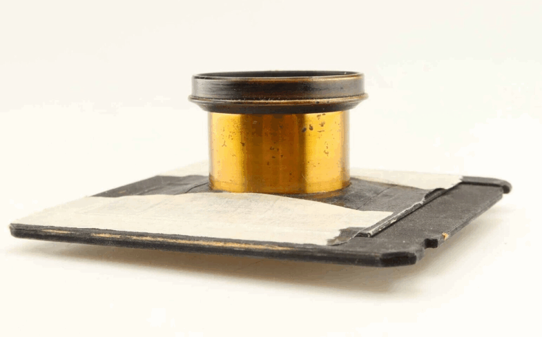 Rapid Paraplannt II Vintage lens Messing Objektiv auf Platte 95026 - Image 4