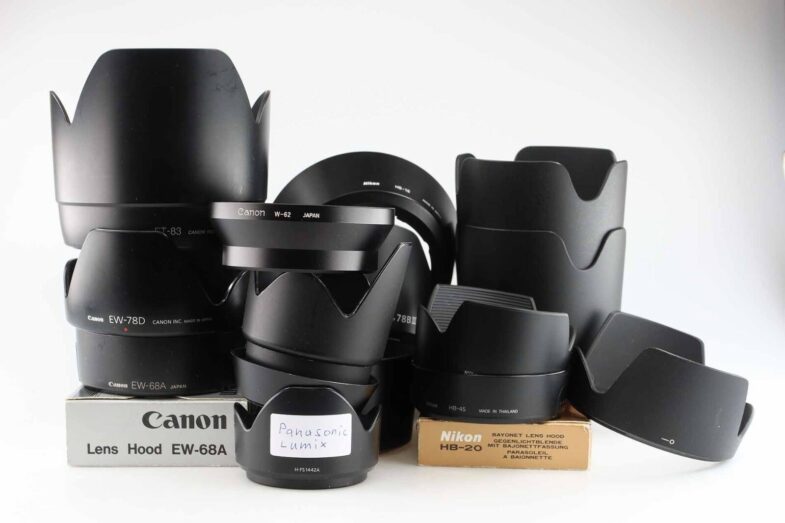 Canon Nikon Mamiya Pentax Panasonic Olympus Sonnenblende Lens hood LOT 87544 - Image 1