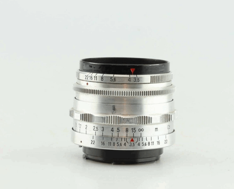 Carl Zeiss Tessar 3.5 50 mm red T Objektiv lens EXA Anschluss mount   93595 – Bild 3