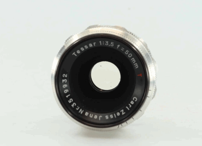 Carl Zeiss Tessar 3.5 50 mm red T Objektiv lens EXA Anschluss mount   93595 – Bild 5