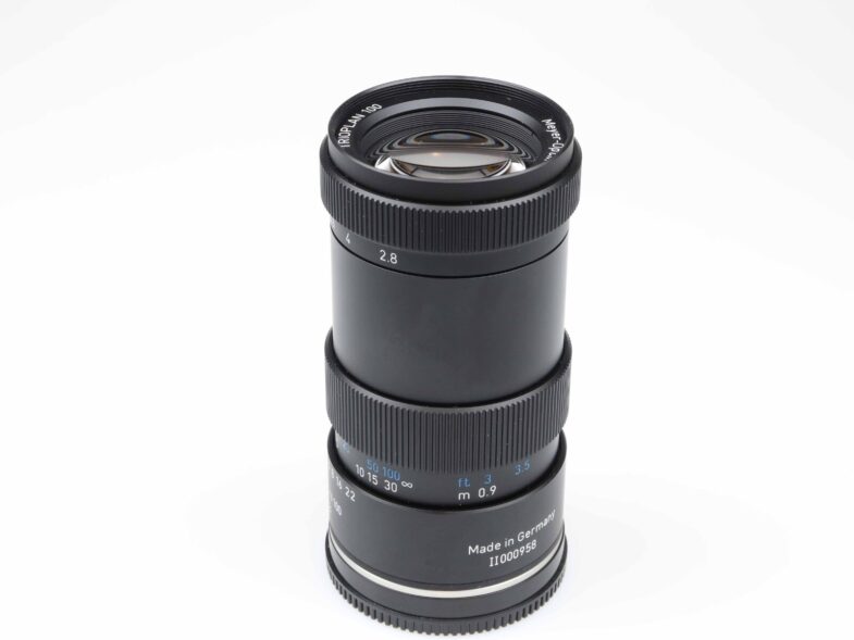 Meyer Optik Görlitz Trioplan 100 f2.8 Objektiv Sony E Anschluss 97228 near mint – Bild 2