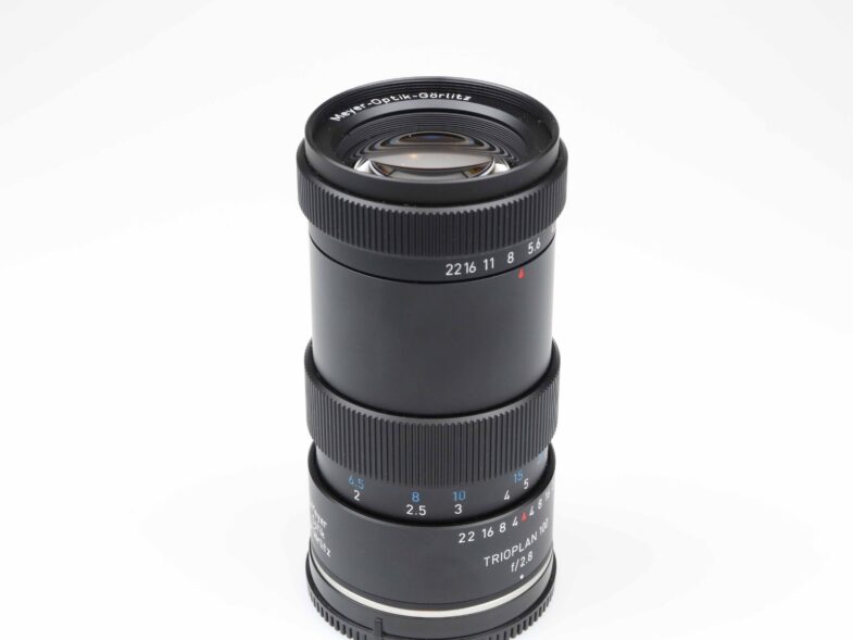 Meyer Optik Görlitz Trioplan 100 f2.8 Objektiv Sony E Anschluss 97228 near mint – Bild 4