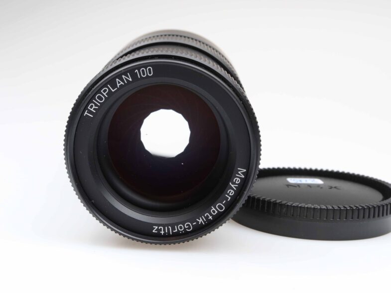 Meyer Optik Görlitz Trioplan 100 f2.8 Objektiv Sony E Anschluss 97228 near mint – Bild 6