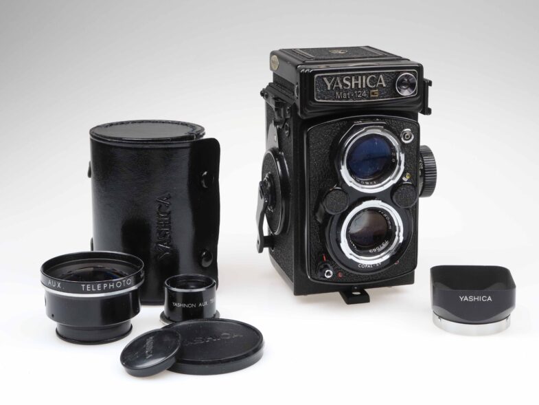 Yashica Mat 124 G Kamera mit  Telephoto Mutar Yashinon 80mm f3.5 Objektiv 97488 - Image 8
