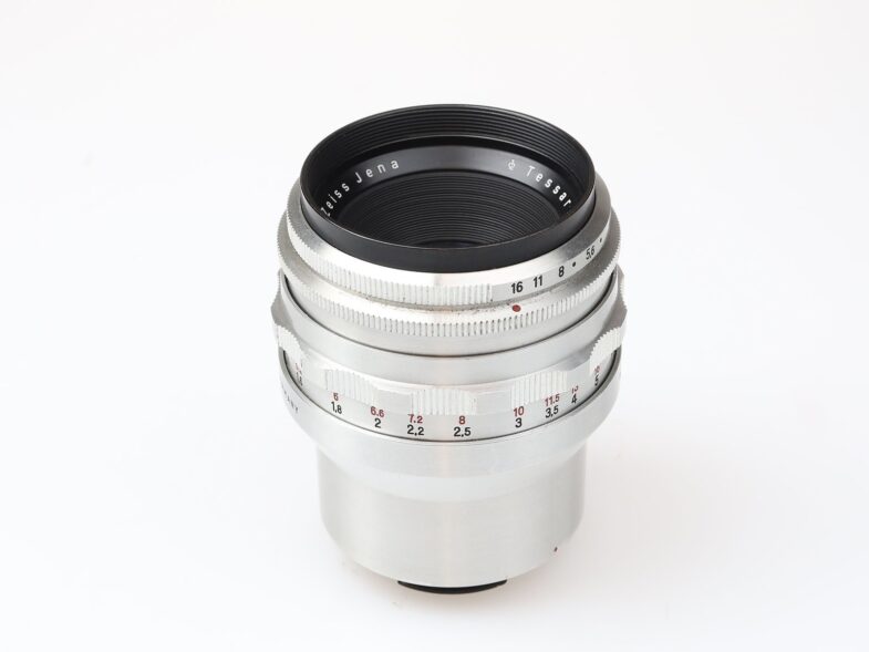 Zeiss Tessar 80mm f2.8 red T Objektiv Lens Exa Anschluss 97904 near mint RARE – Bild 4