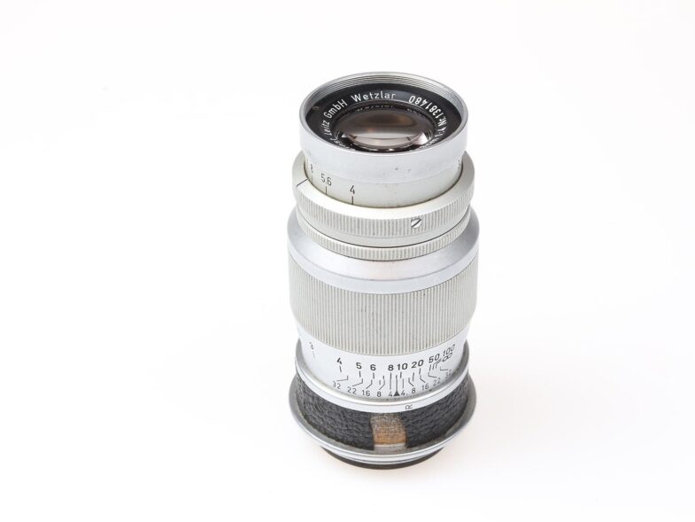 Leica Elmar 90mm f4 Objektiv lens M39 Anschluss mount Leitz  98049 – Bild 2