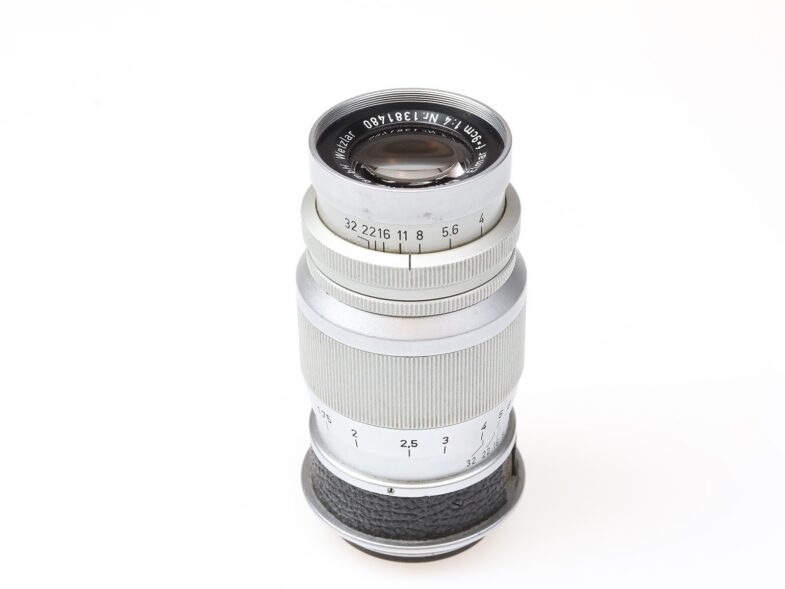 Leica Elmar 90mm f4 Objektiv lens M39 Anschluss mount Leitz  98049 – Bild 3