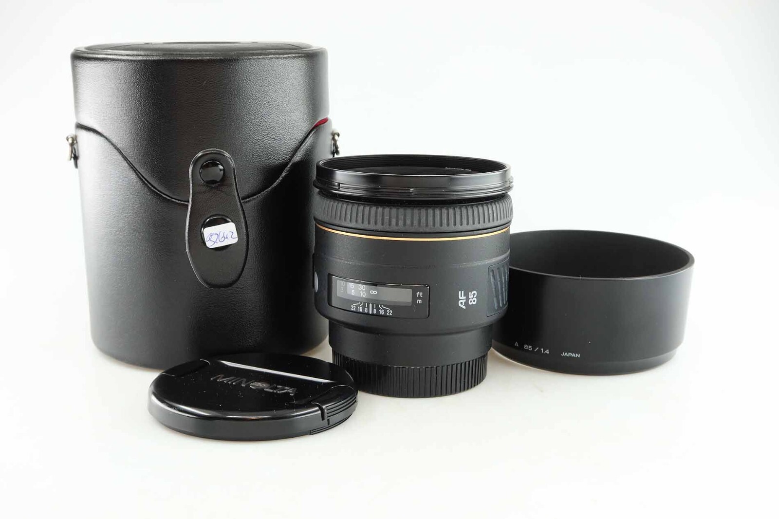 Minolta-AF-85-85mm-14-E72-wie-neu-near-mint-92642-364080487573 Minolta AF 85 85mm 1,4 E72 wie neu near mint 92642 - Image 1