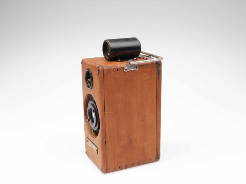 Ansco Memo very RARE wooden body 18x23mm  Bausch Lomb Objektiv Lens 97043 - Image 2