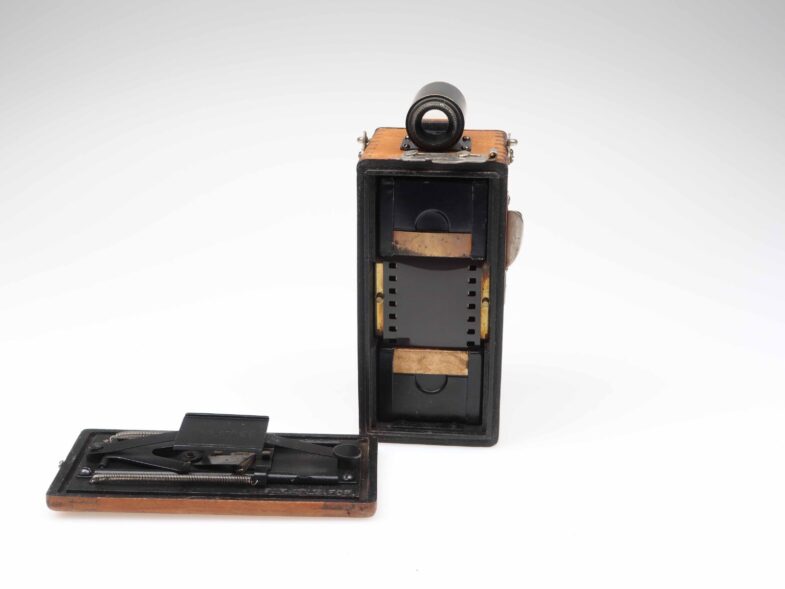 Ansco Memo very RARE wooden body 18x23mm  Bausch Lomb Objektiv Lens 97043 - Image 5