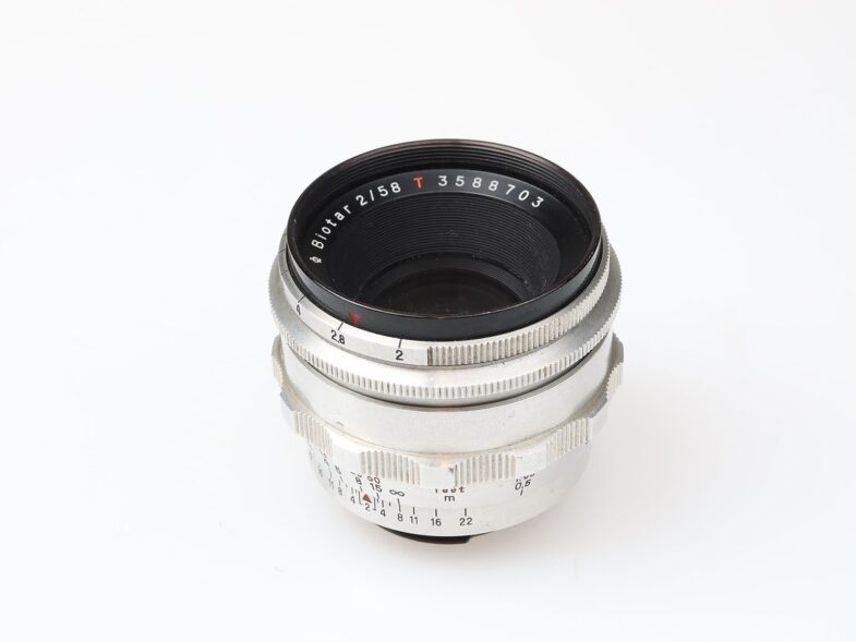Carl Zeiss Biotar 58mm f2 red T Objektiv Lens Exa Anschluss 97903 – Bild 4