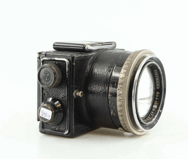 Ernemann Ermanox Kamera camera  Ernostar 10 cm 1:2  Objektiv lens   92847 – Bild 2