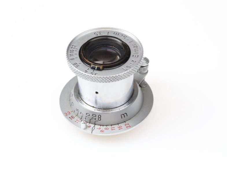 Leica Elmar red Scale 50mm f3.5 Objektiv M39 Anschluss Leitz 98216 near mint – Bild 3