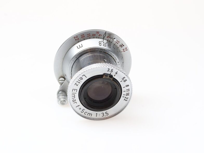 Leica Elmar red Scale 50mm f3.5 Objektiv M39 Anschluss Leitz 98216 near mint – Bild 6