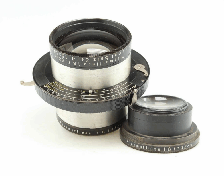 Meyer Görlitz Plasmat Satz 18x24cm Serie 4 52cm 32cm 42cm lens