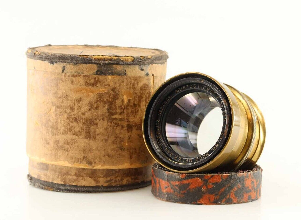 Meyer-Optik-Goerlitz-Aristostigmat-55-240-mm-Brass-Lens-Messing-Objektiv-92868-364123394864 Meyer Optik Görlitz Aristostigmat 5,5 240 mm Brass Lens Messing Objektiv 92868 – Bild 1